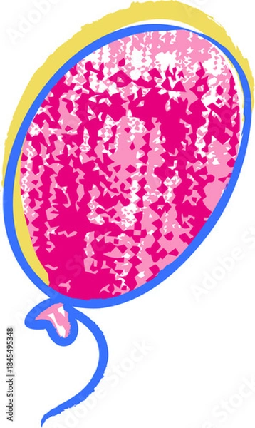 Fototapeta Crayon Balloon