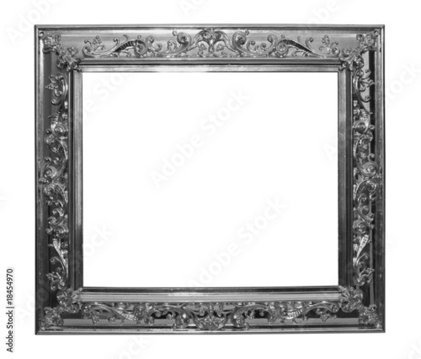 Obraz Shinny silver frame isolated
