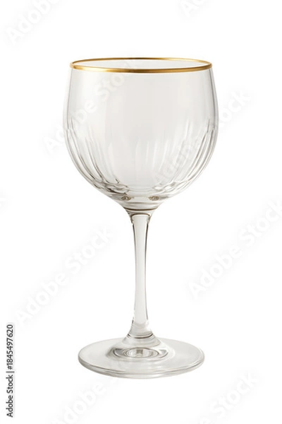Obraz empty wine glass isolated