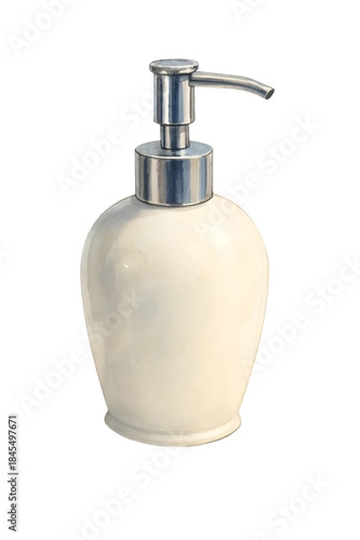 Obraz soap dispenser pump