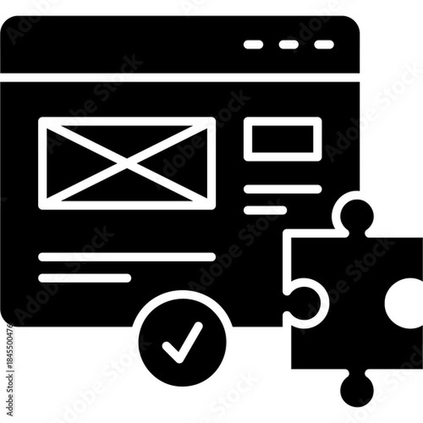 Obraz Glyph Solid Ux Solution Icon