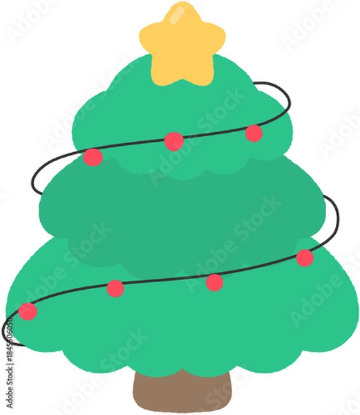 Obraz 겨울 크리스마스 크리스마스트리 얼굴합성도안 크리스마스코스튬 크리스마스트리 코스튬 일러스트