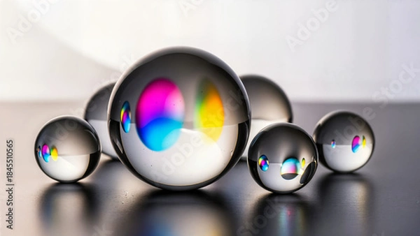 Obraz headphones and music notes