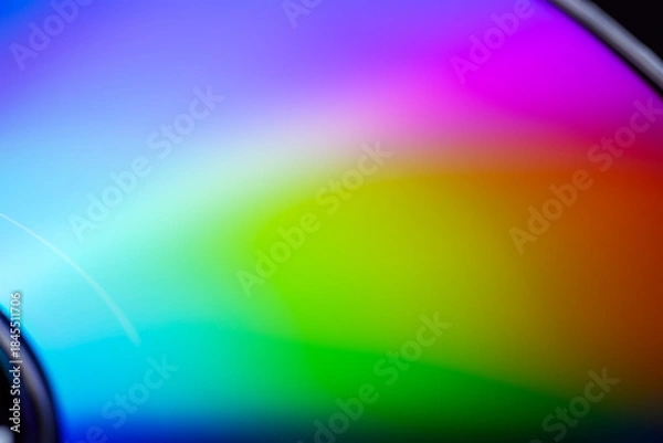 Obraz 光学ディスクに現れる虹色の反射とデジタルメディア