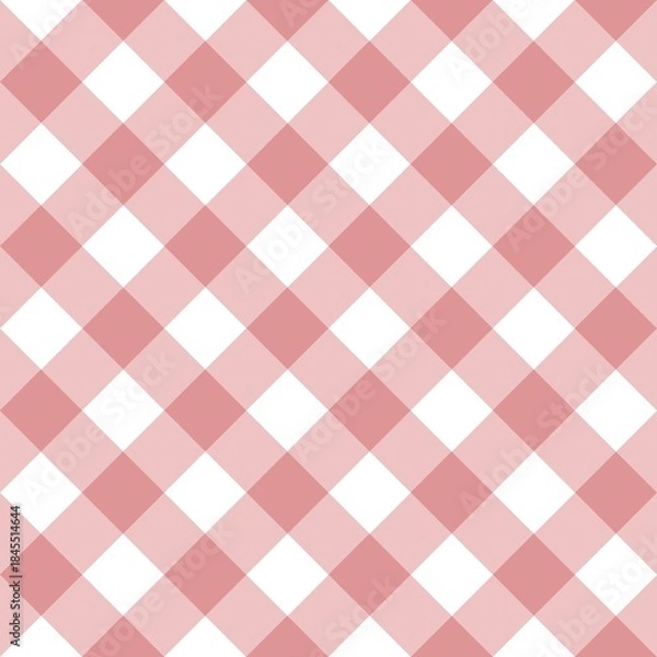 Obraz red and white plaid