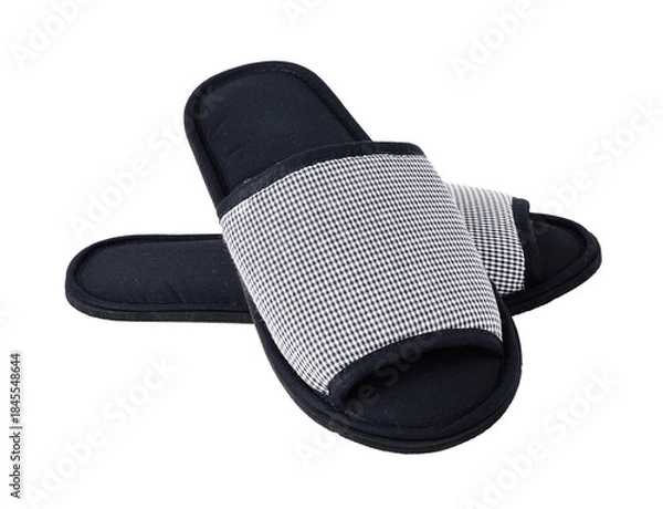 Obraz Slippers isolated on white background, transparent png