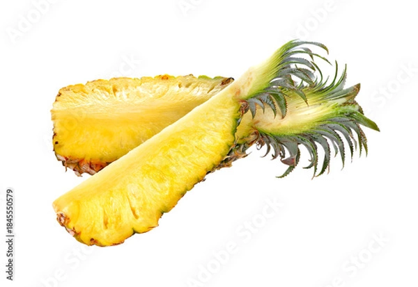 Obraz pineapple with slices transparent png