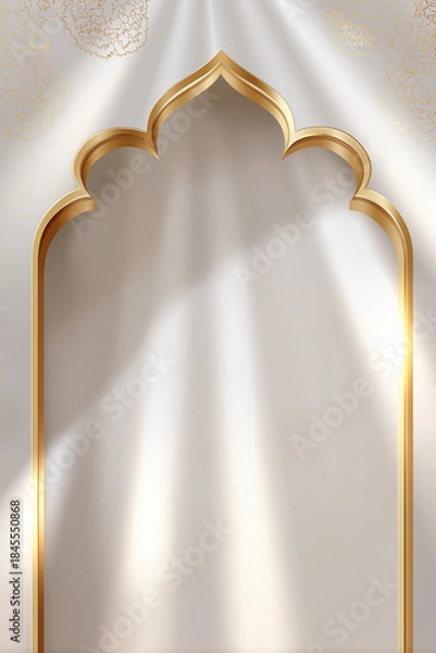 Obraz Ramadan Islamic Arch Architecture With Copy Space