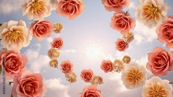 Fototapeta A floral background