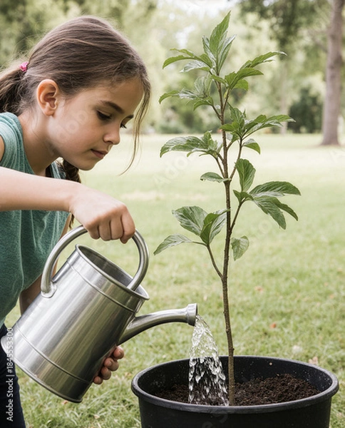 Obraz Arbor Day, Growing Together Through Planting