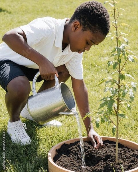 Obraz Arbor Day, Growing Together Through Planting