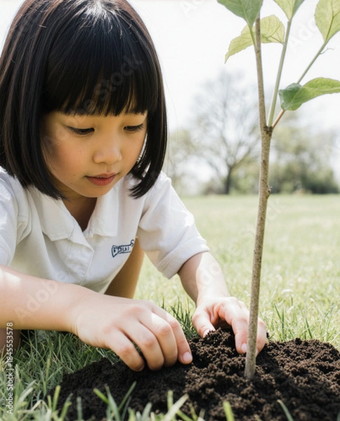 Obraz Arbor Day, Growing Together Through Planting
