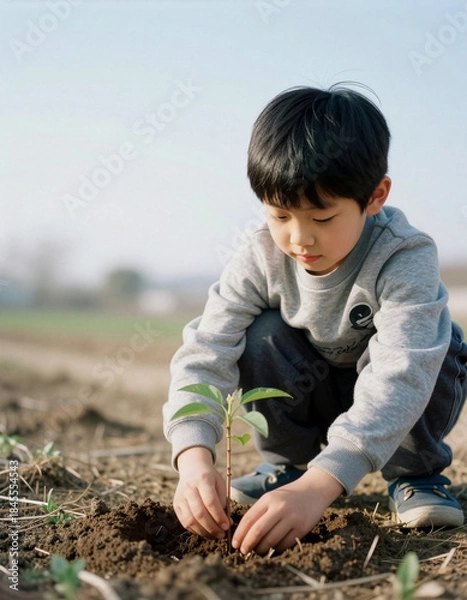 Obraz Arbor Day, Growing Together Through Planting