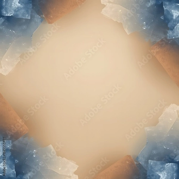 Obraz Crystal Copper Circular Frame