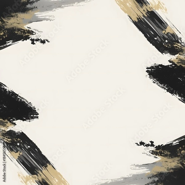 Obraz Brush Stroke Star Minimal Frame