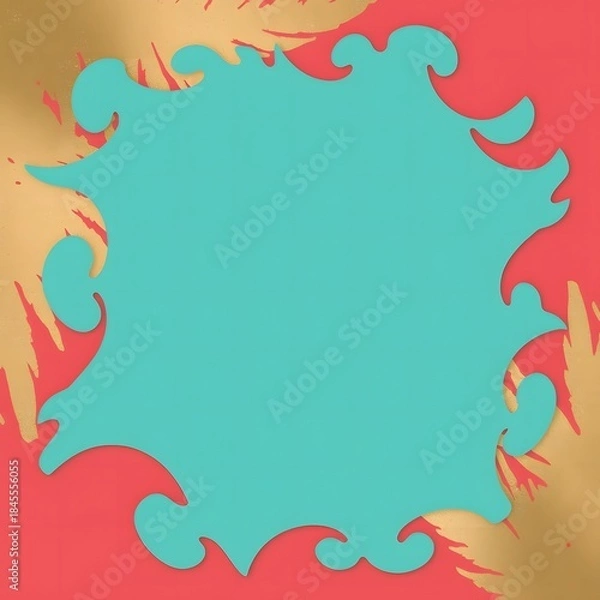 Obraz Tropical Leaf Gold Frame