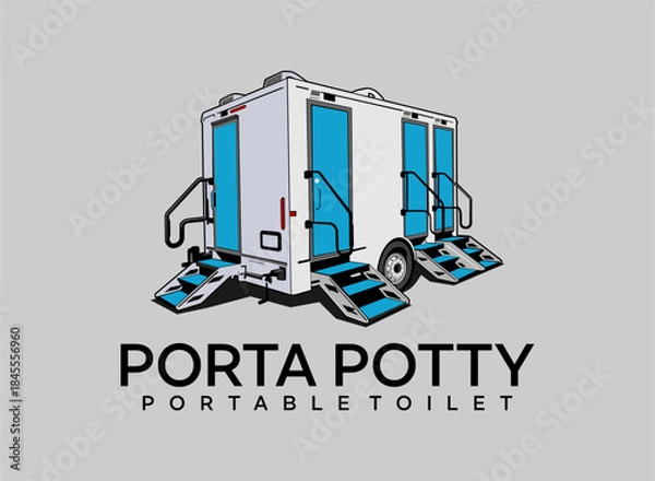 Obraz porta potty vector designs.eps