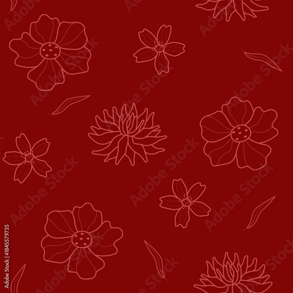 Obraz Chinese New Year Seamless Pattern Design