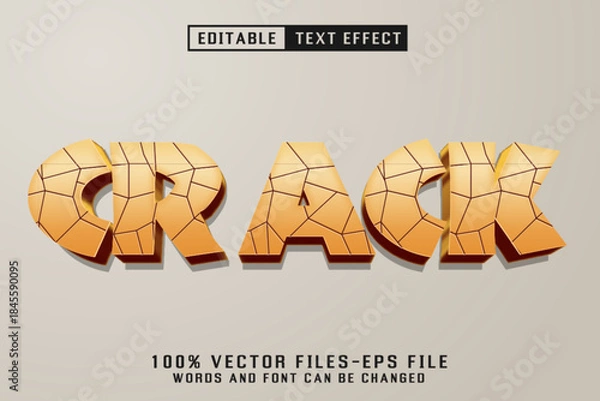 Obraz Crack Editable Text Effect
