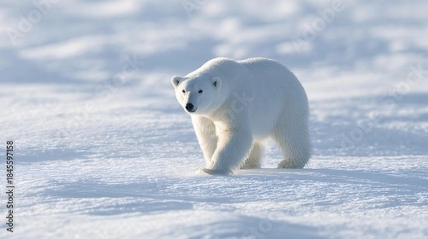 Obraz Polar Bear: Arctic Wildlife in Snow
