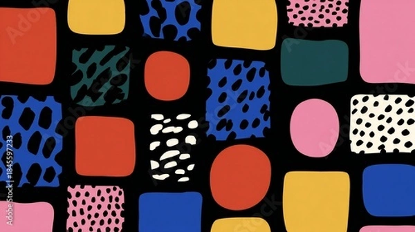 Obraz Colorful Abstract Geometric Pattern Background
