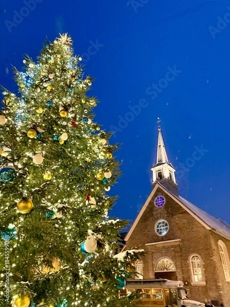 Obraz Winter season in Quebec City, Canada 