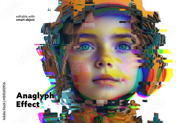 Fototapeta Anaglyph Photo Effect