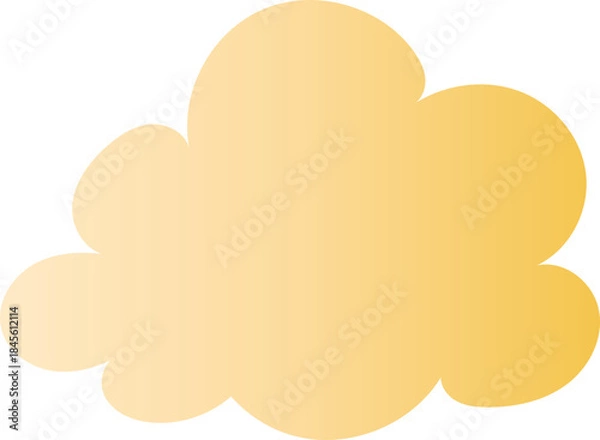 Obraz Elegant Gold Cloud Ornament Decorative Form