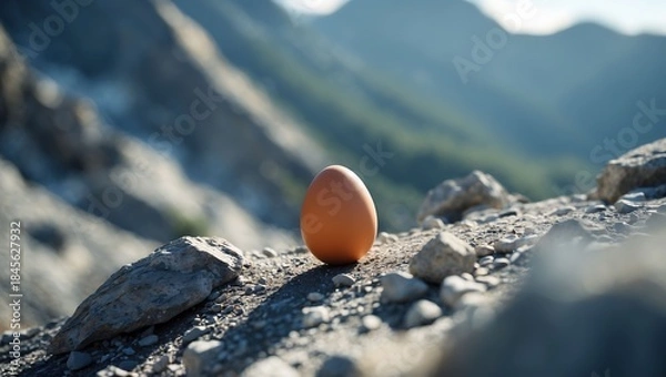 Fototapeta Egg in the mountains
