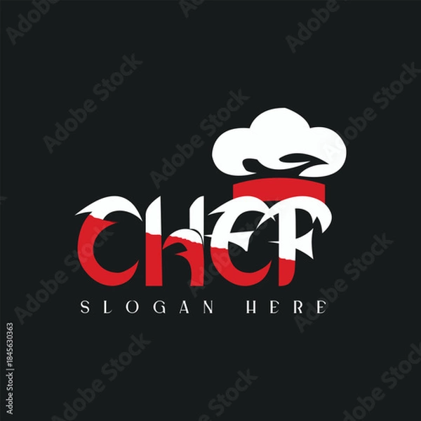 Obraz Professional Chef Culinary Logo Design