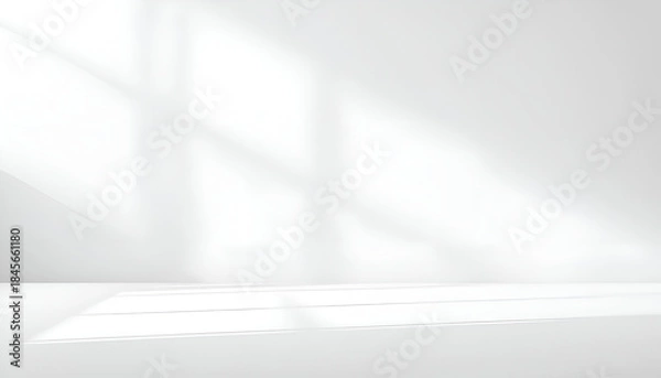 Fototapeta empty white room with window