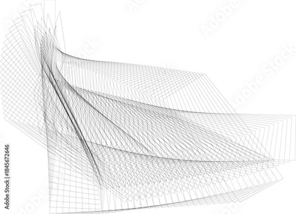 Obraz modern linear background, creative dynamic pattern, vector design element