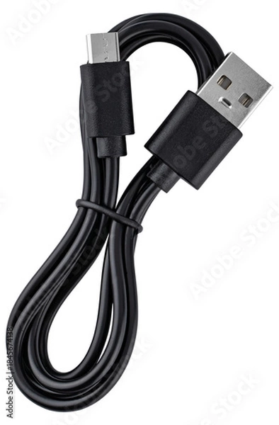 Obraz Charging cable with USB connector .