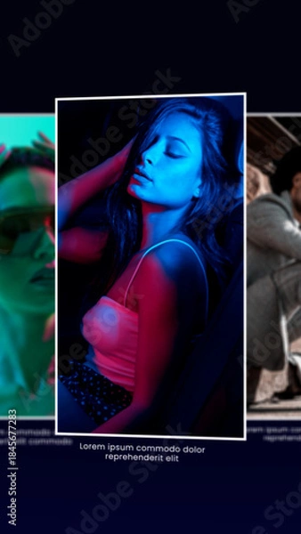 Obraz Vertical Carousel Animation 01