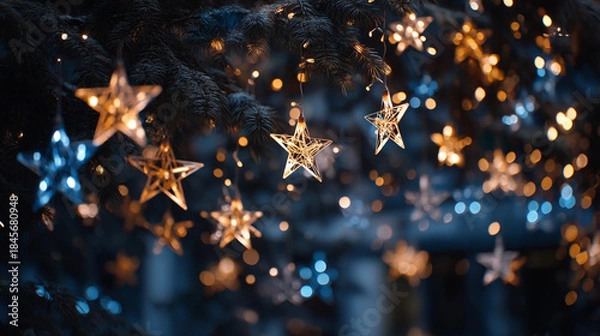 Fototapeta Starlit Winter Glow