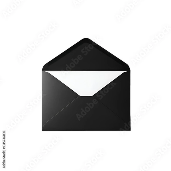 Obraz Open Black Envelope Communication Concept