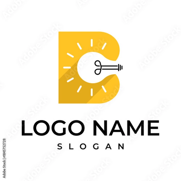 Obraz Letter B Lamp Logo