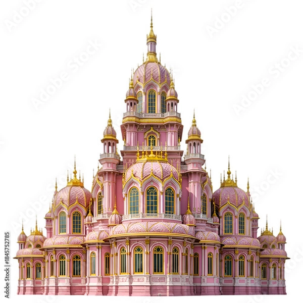 Obraz Opulent Pink Gold Palace Ornate Architecture