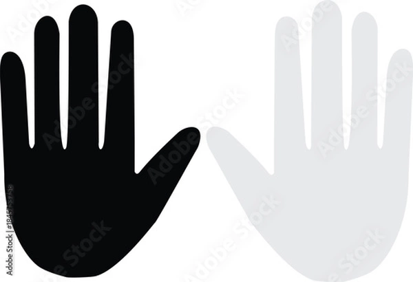 Fototapeta vector hand symbol./Hand icon.