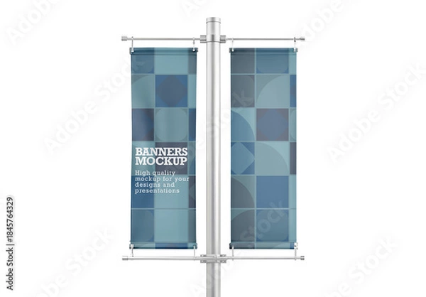 Fototapeta Vertical Banners Mockup