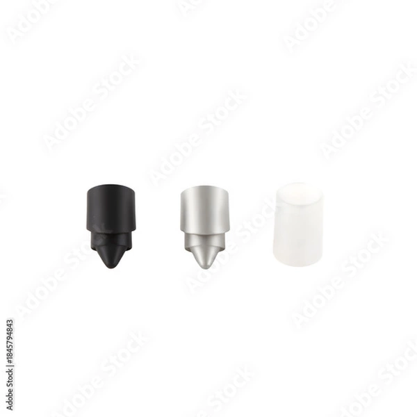 Fototapeta Side-by-Side Set of Three Eyeliner Pencil Cap Styles