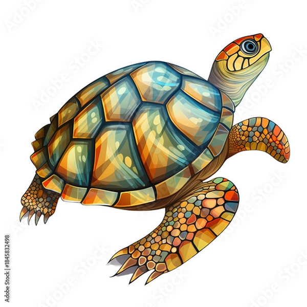 Obraz Detailed Turtle Shell Pattern Close-Up