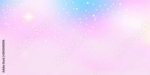 Fototapeta Soft Pastel Sparkle Background – Dreamy Gradient Light Vector