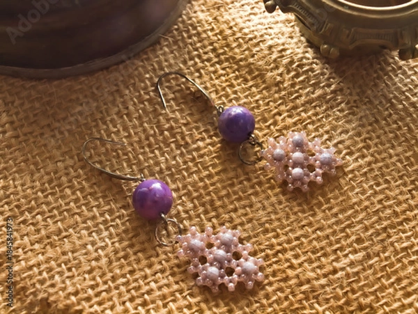 Obraz purple spheres