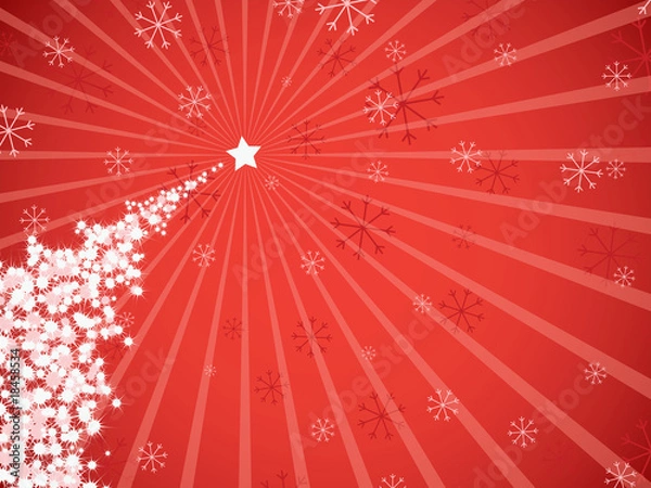 Obraz Abstract christmas tree