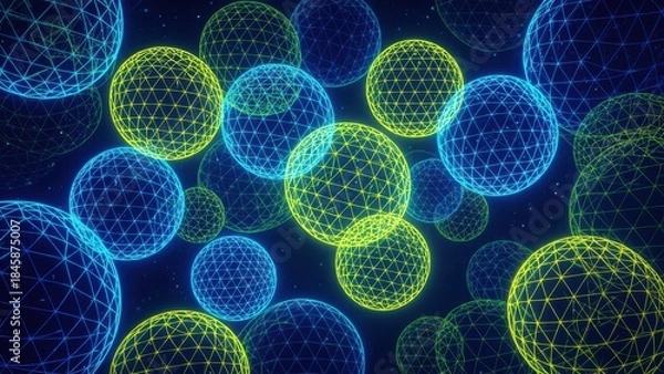 Obraz Neon Spheres in Space