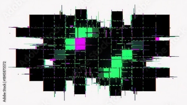 Obraz Glitch Art Abstract Digital Pixelation