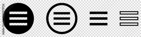 Obraz Hamburger menu icons