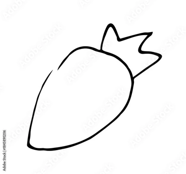 Obraz Hand drawn doodle strawberry.