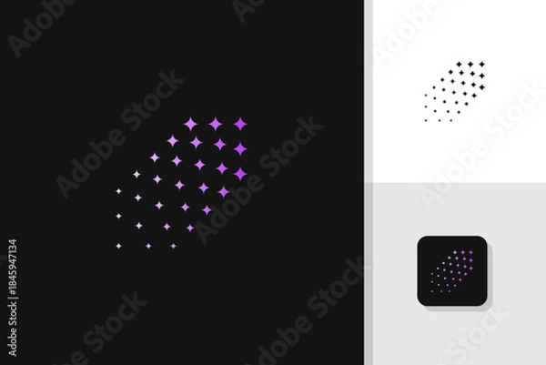 Obraz stars icon logo design illustration vector template